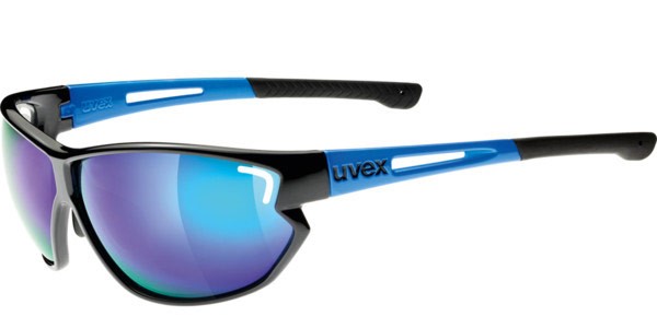 blue cycling sunglasses