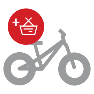 A bicycle icon with "add to basket" icon