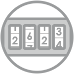 Illustrated image showing a combination to represent a combination cable lock