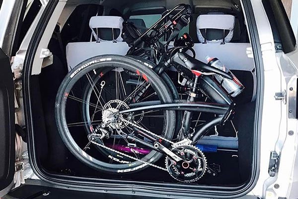 Commuter with a folding bike