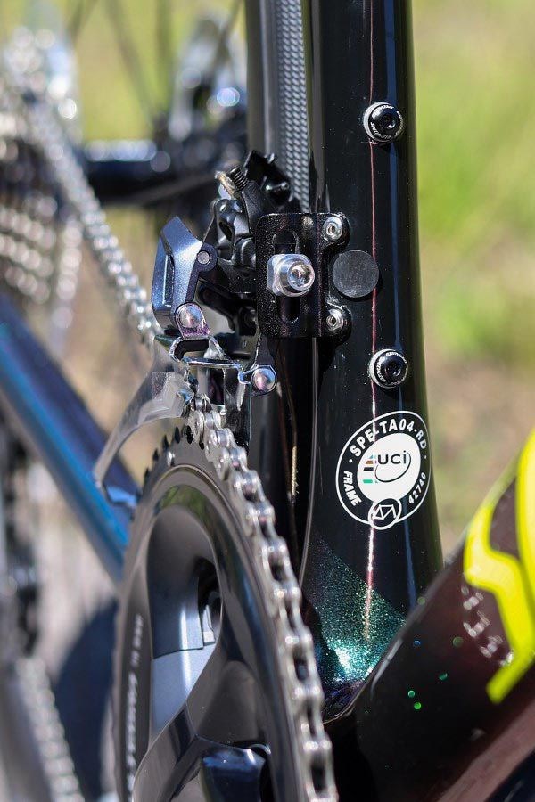 Specialized Tarmac frame and front mech detail