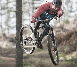 Mountain biker wearing Royal Racing clothing