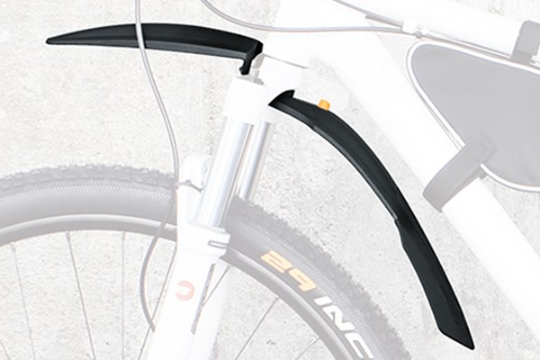 Steerer mounted front mudguard