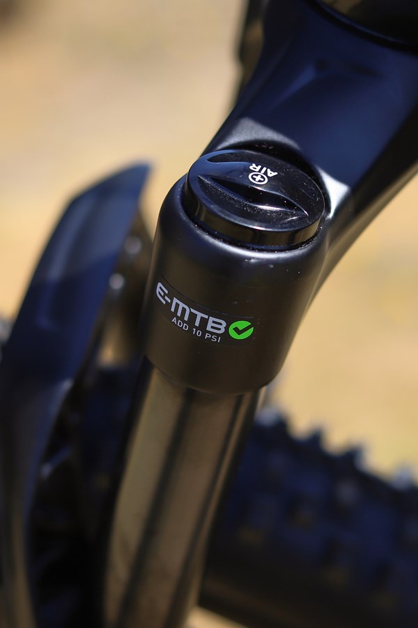 Cannondale Trail Neo suspension fork detail