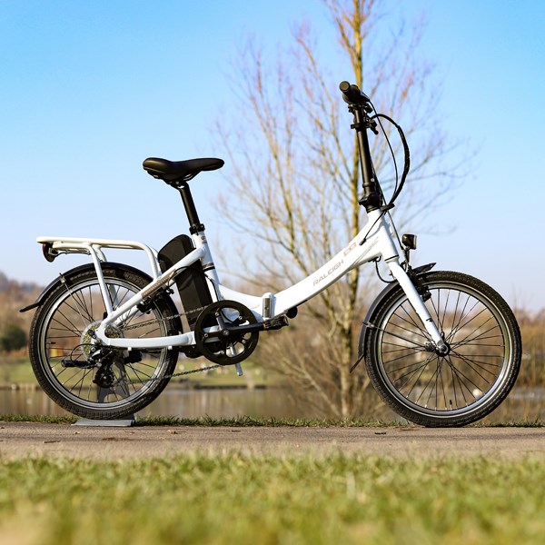 raleigh stowaway electric folding bike