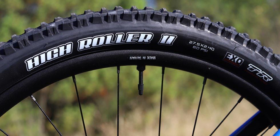 Giant Trance wheels with Maxxis High Roller tyres