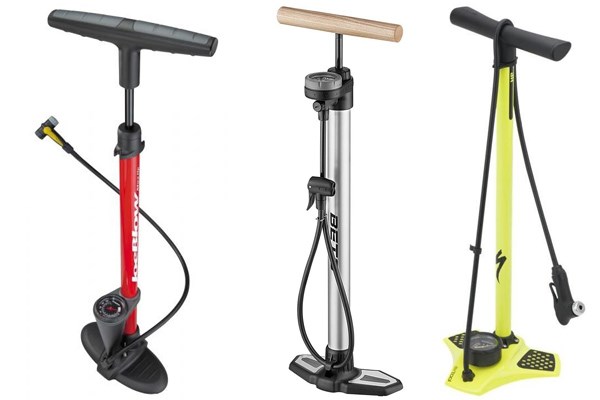 three floor pumps
