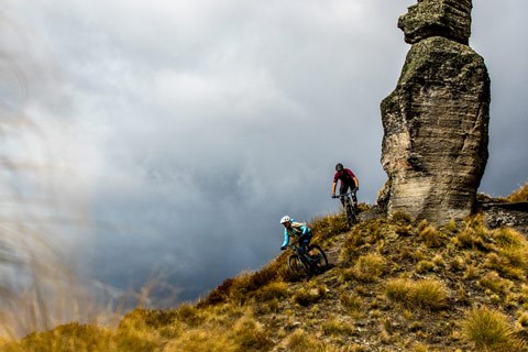 mountain biking in the wild