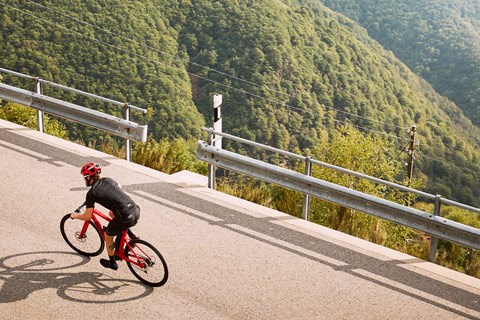 mountain road cycling