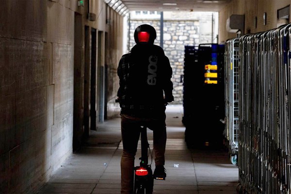 rear bike light with helmet