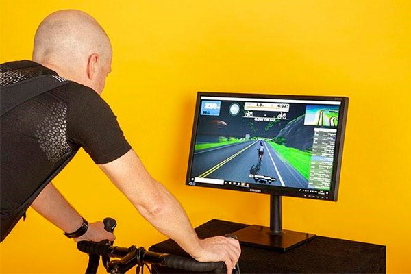 Riding on Zwift