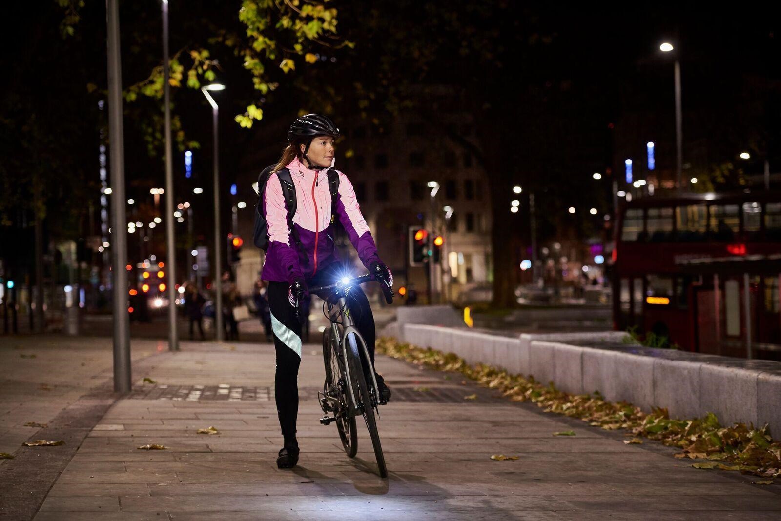 Cyclist in urban environment