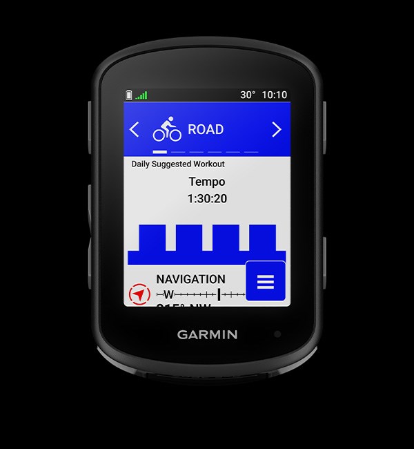 Garmin 540 adaptive training screen
