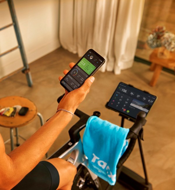 tacx software connected to turbo trainer