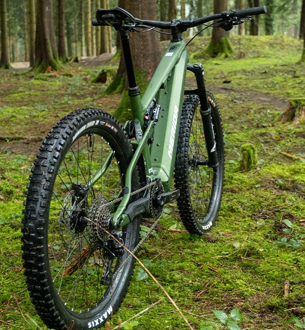 merida eone-sixty lite e-bike in the woods