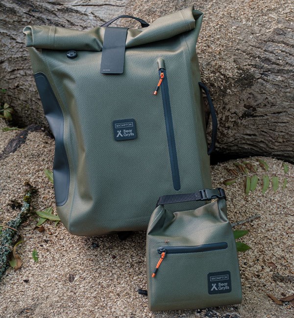Brompton x Bear Grylls and the special edition bags