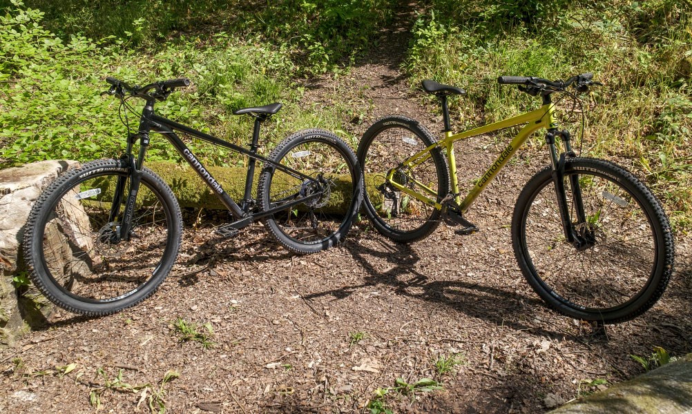 Two Cannondale Trail MTBs