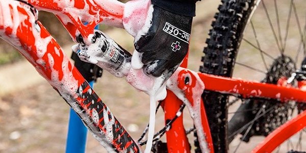 Bike cleaning sprays like Muc Off can make short work of grit and grime from roads and trails. They also have more targeted cleaning sprays for degreasing drivetrains, cleaning brake discs and more.