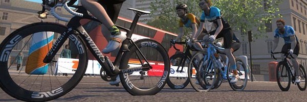 A screenshot of Zwift gameplay