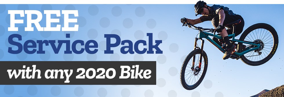 FREE Service Pack with any 2020 Bike