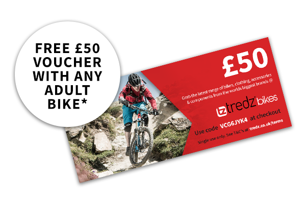 Free £50 Voucher with any Adult Bike*