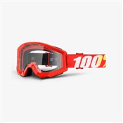 100% Strata Anti Fog Clear Lens MTB Goggles