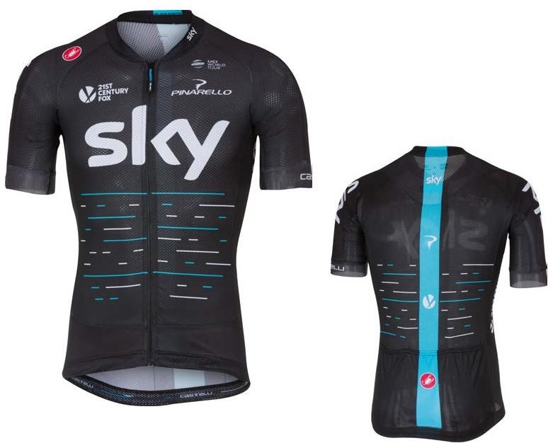 Castelli Team Sky Aero Race 5.1 Full Zip Cycling Short Sleeve Jersey product image