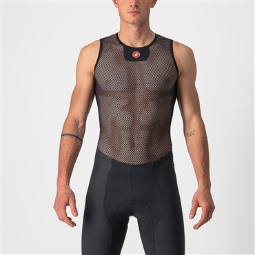 Castelli Black Core Mesh Sleeveless Cycling Base Layer Size 3