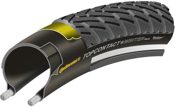 Continental Top Contact Winter II Premium Reflective 700c Hybrid Folding Tyre product image