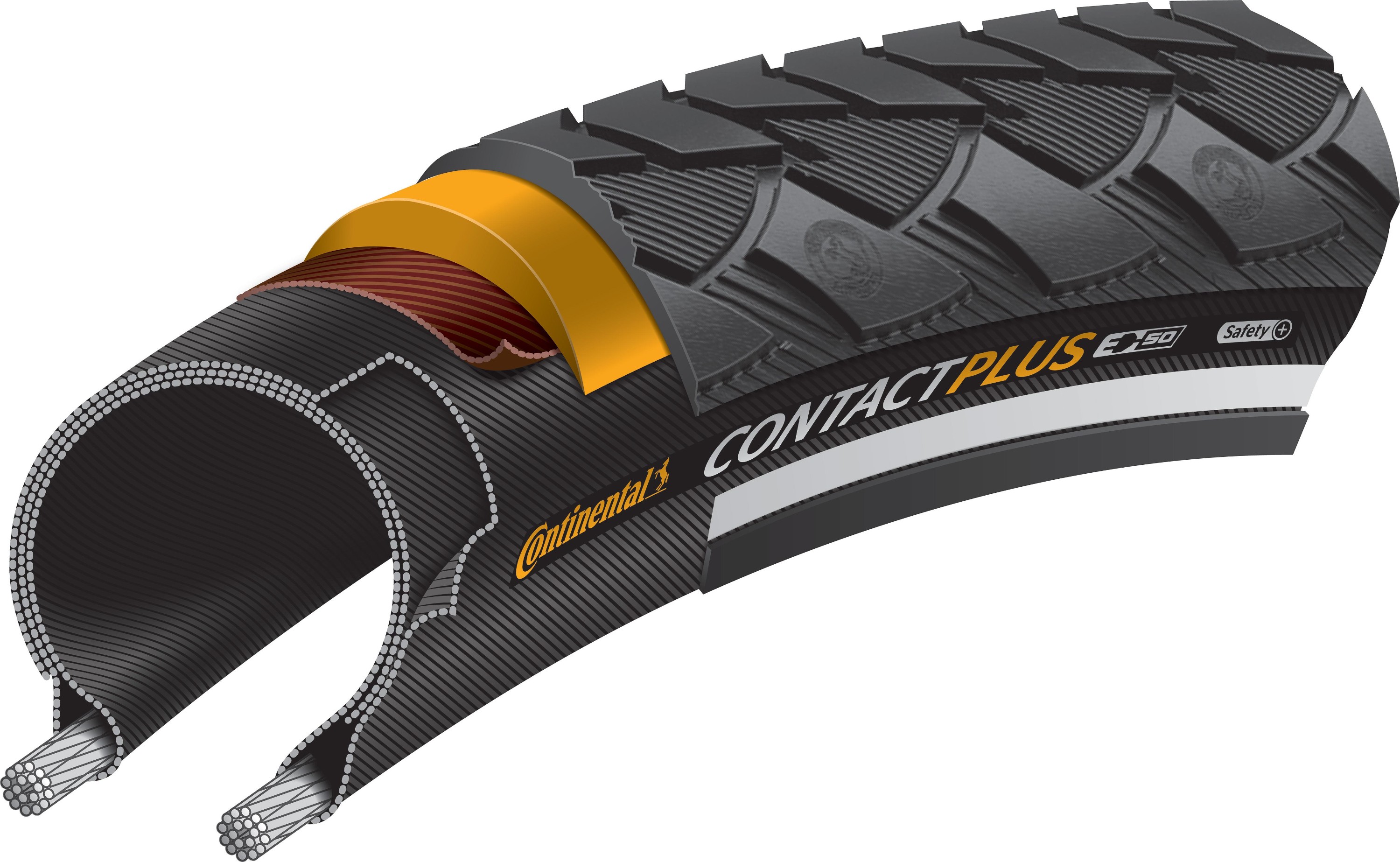 Continental Contact Plus Reflective 26 X 1 75 Tyre Tredz Bikes