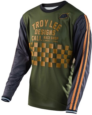 Troy Lee Designs Super Retro Check Long Sleeve Cycling Jersey