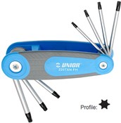Unior Set Of Wrenches With Tx Profile In Folding Holder - 220/7TXNFH
