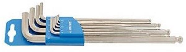 Unior Set Of Ball End Hexagon Wrenches, Long Type On Plastic Clip product image