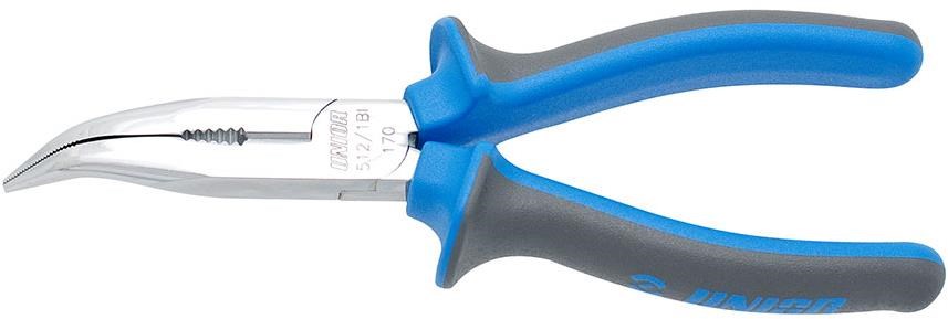 Unior Long Nose Pliers With Side Cutter and Pipe Grip Bent - 512/1BI product image