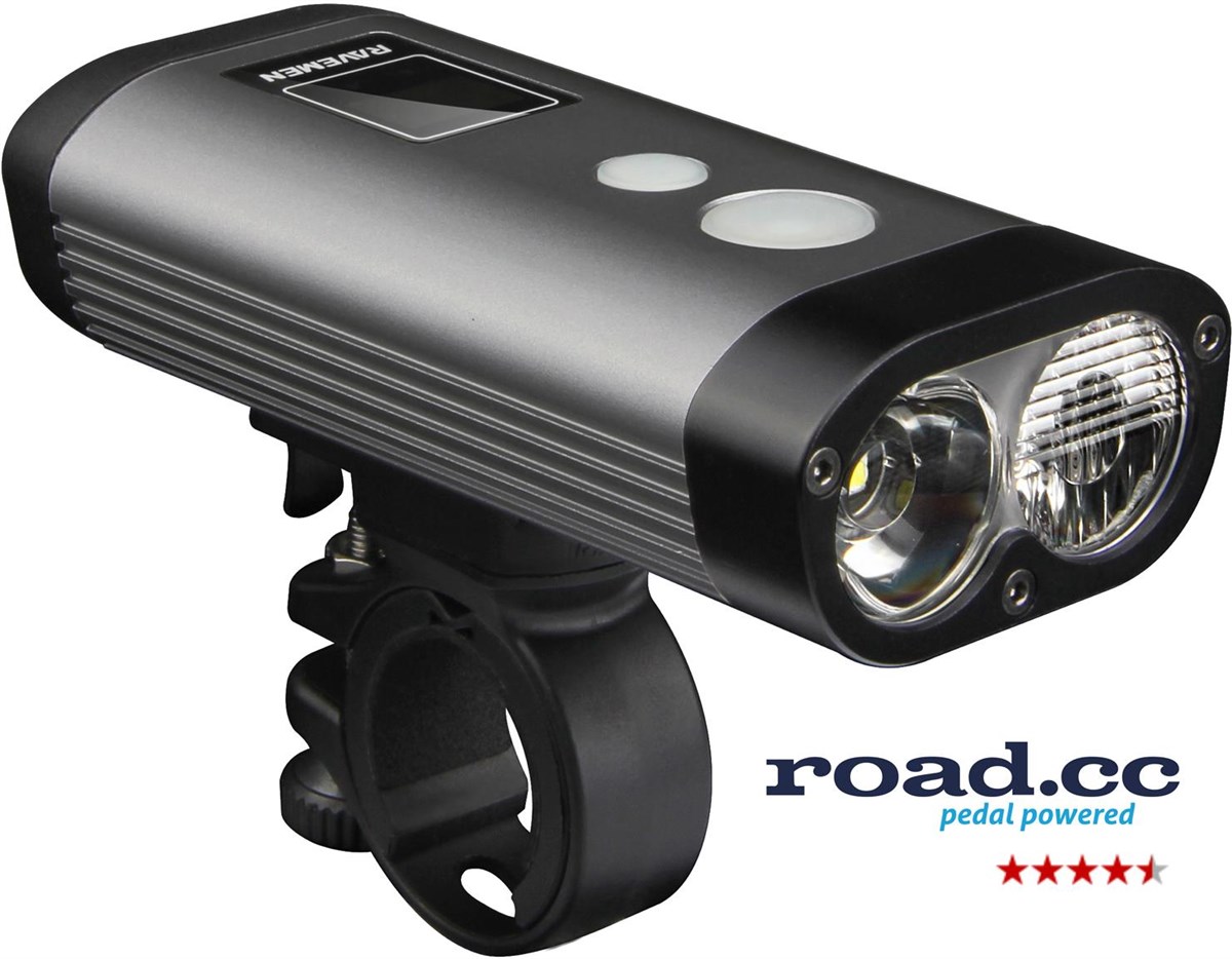 Ravemen PR1200 USB Rechargeable DuaLens Front Light with Remote - 1200 Lumens product image