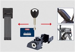 Abus Bordo 6015 With Bosch E-Bike Rack Battery Lock