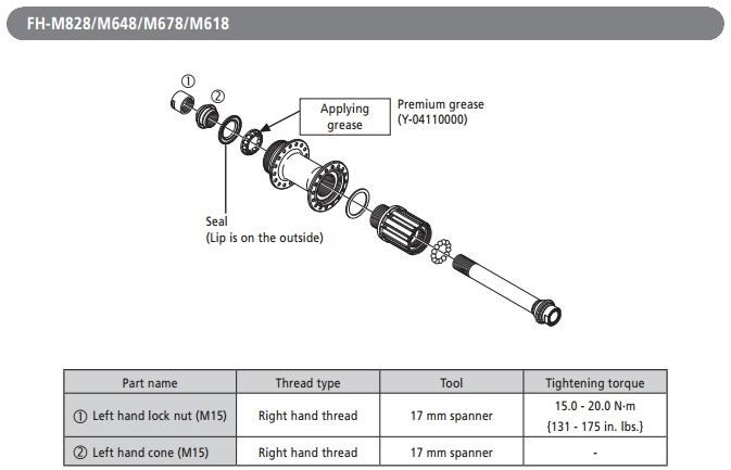 Shimano FH-M678 Complete Hub Axle product image