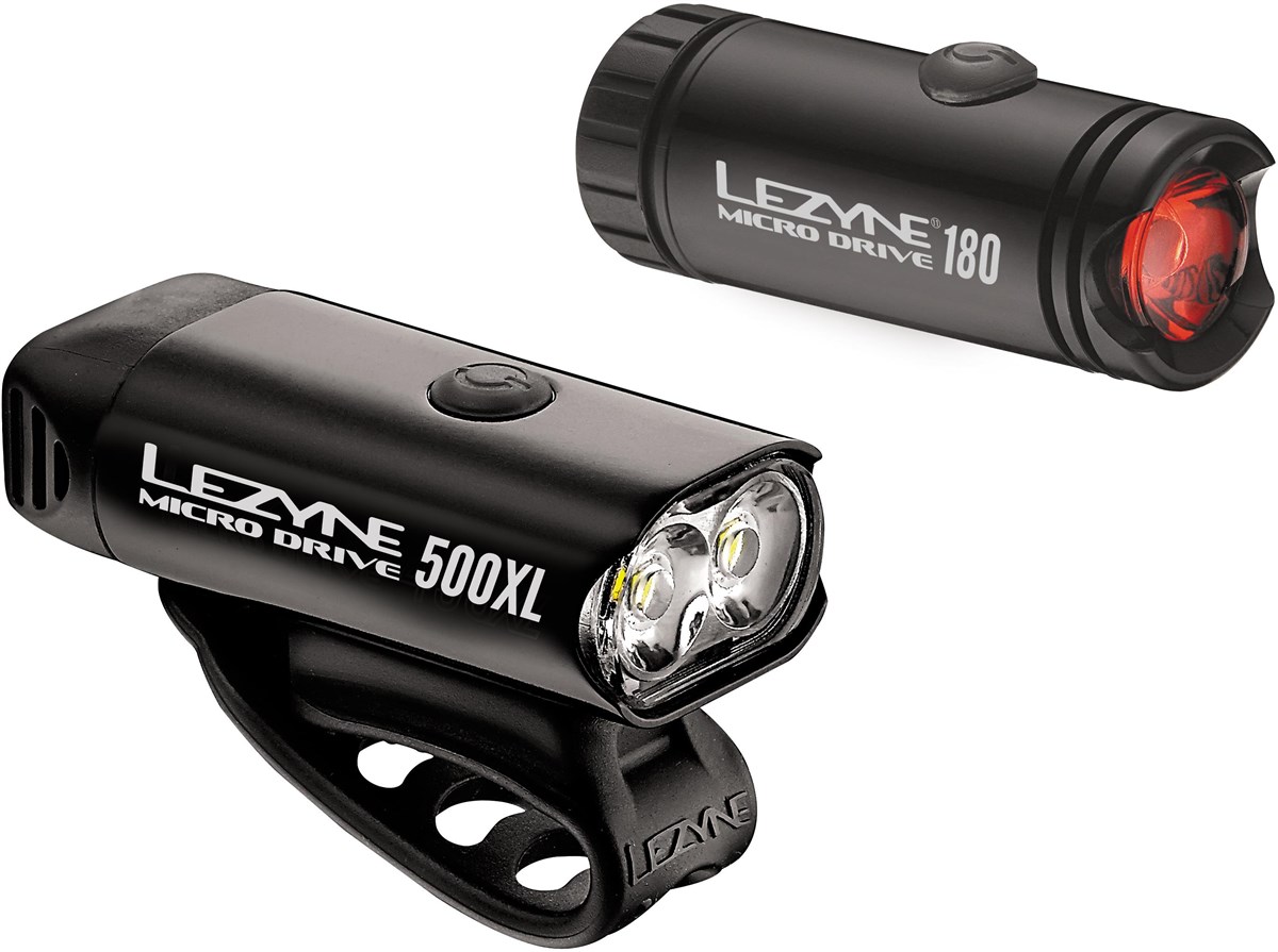 Lezyne Micro Front 500/Micro Rear 180 Light Set product image