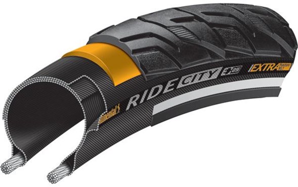 Continental RIDE City 700C Tyre Black Reflex