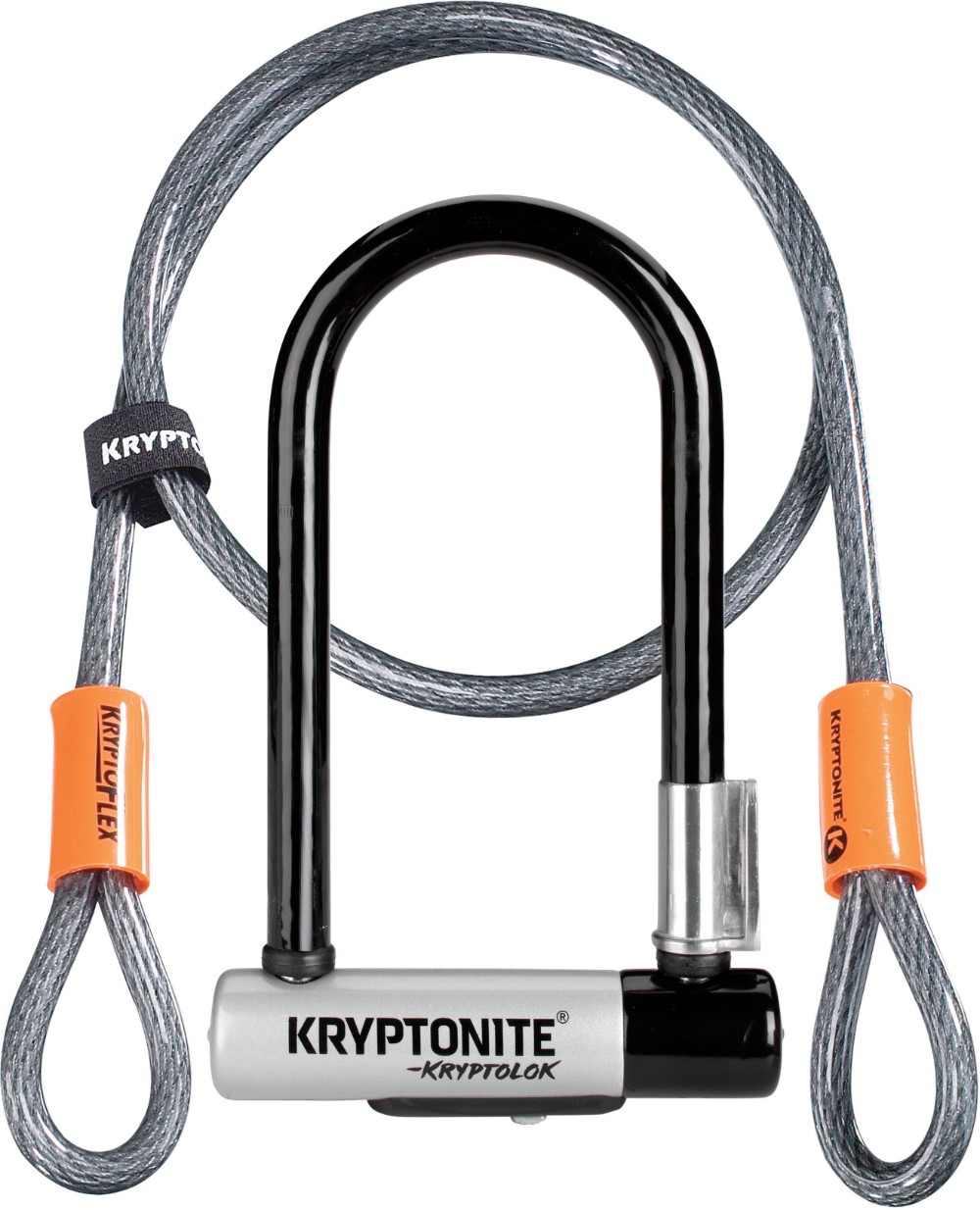 Kryptolok Mini U-lock with 4 Foot Flex Cable and Flexframe Bracket - Sold Secure Gold image 0