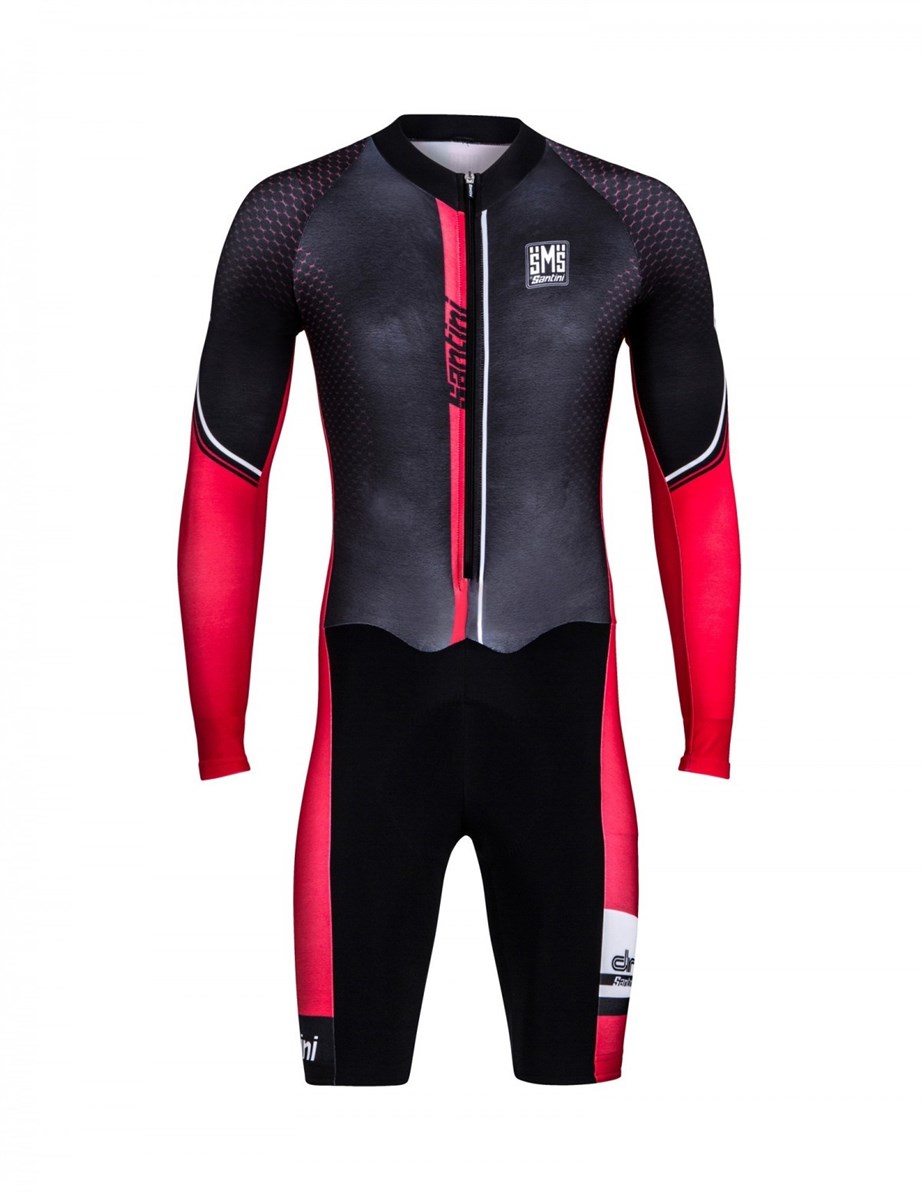 Santini Dirt Shell Cyclo Cross Fleece Aquazero Body Suit With GIT Pad AW17 product image