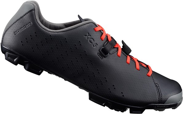 grey Shimano XC500 SPD MTB shoes size 47 orange 