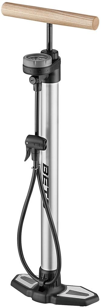 Beto MP153AGW Alloy Floor Pump with Gauge & Wooden Handle product image