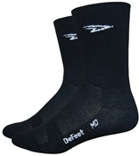Defeet Aireator Hi Top 5" D-logo Double Cuff Socks