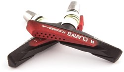 Clarks 72mm MTB/Hybrid V Brake Pads - Aqua Glide Design
