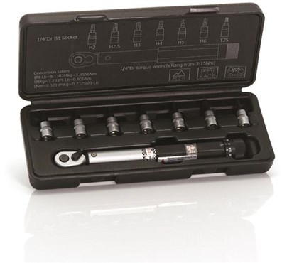 XLC Torque Wrench 3-14Nm with Bits (TO-S41)