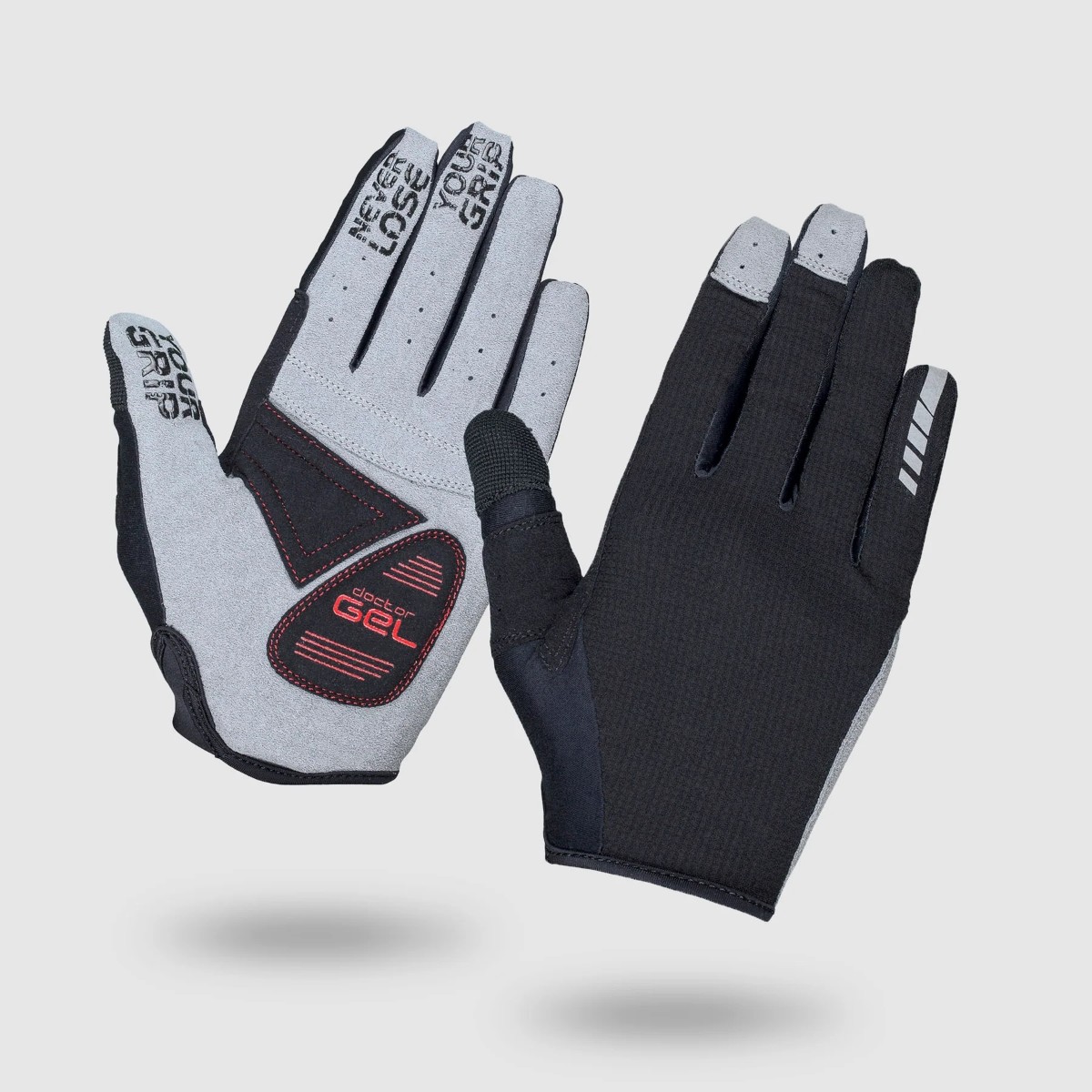 GripGrab Shark Padded Long Finger Summer Gloves product image