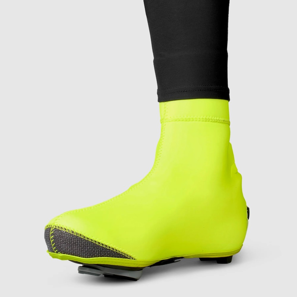 RaceThermo Hi-Vis Waterproof Winter Road Shoe Covers image 1