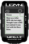 Lezyne Mega C GPS Cycling Navigate Computer