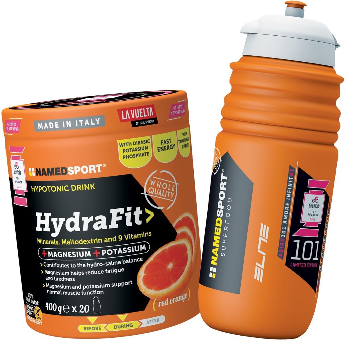 Named Sport Nutrition Hydrafit 400g + Sports Bottle Tredz Bikes